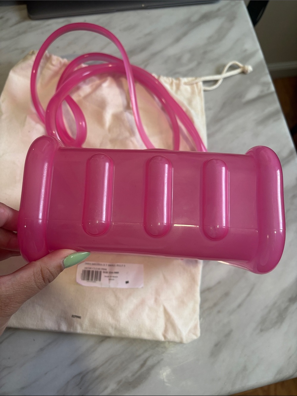 Tear x Melissa Hot Pink Jelly Crossbody Bag - Picture 2 of 5